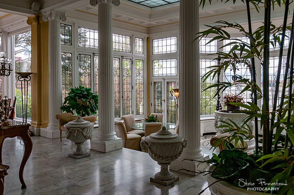 The Palm Room at the Colorado Governor's Mansion