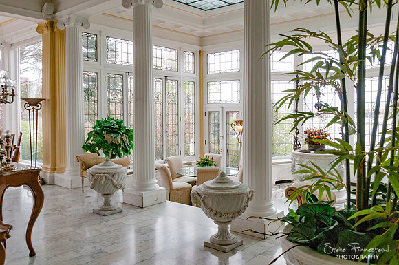 The Palm Room at the Colorado Governor's Mansion